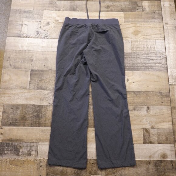 Athleta Midtown Trouser Pants Women’s 8 Flint Grey Pinstripe Stretch Athleisure - Picture 11 of 14